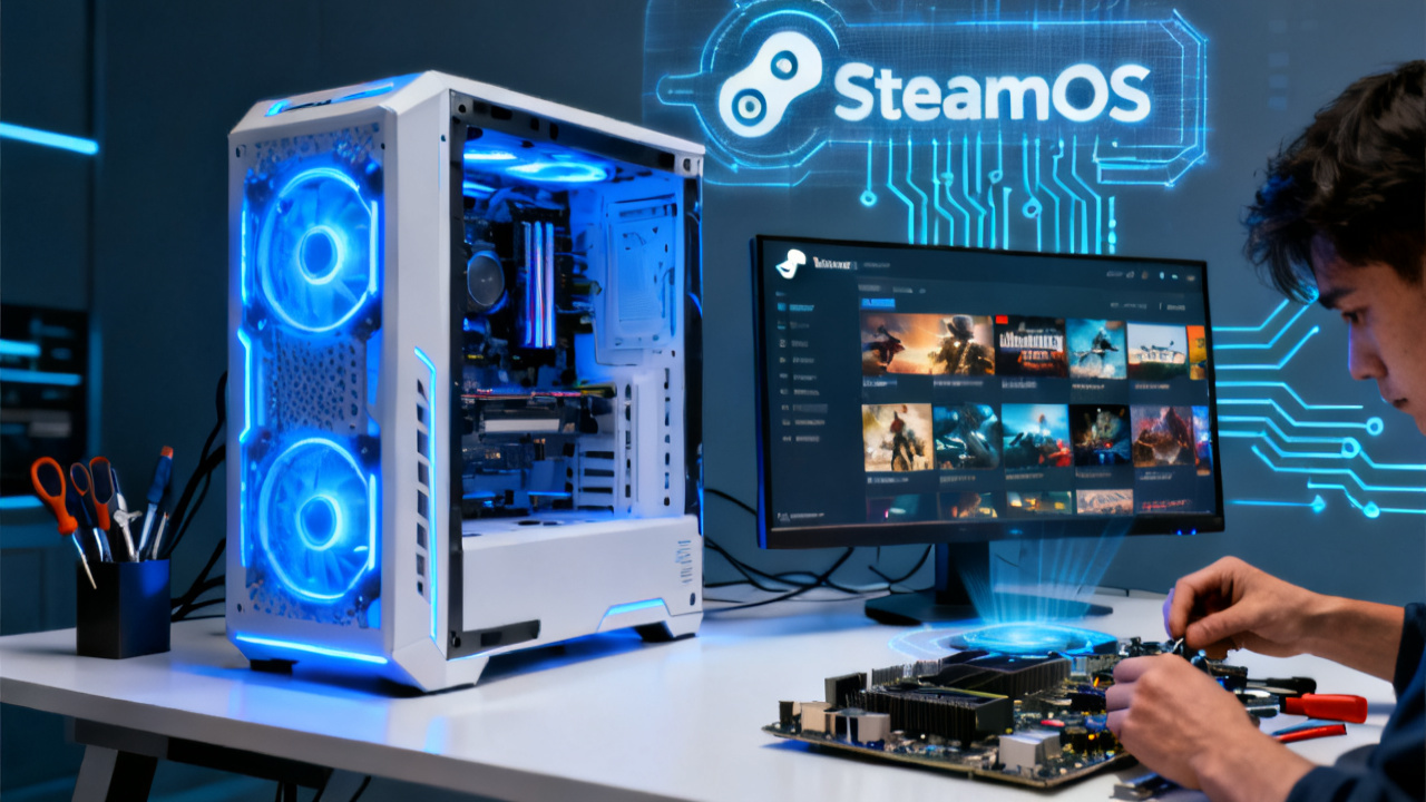 SteamOS开放安装：科技前沿下的PC游戏自由革命，Valve允许玩家自建Steam Machine