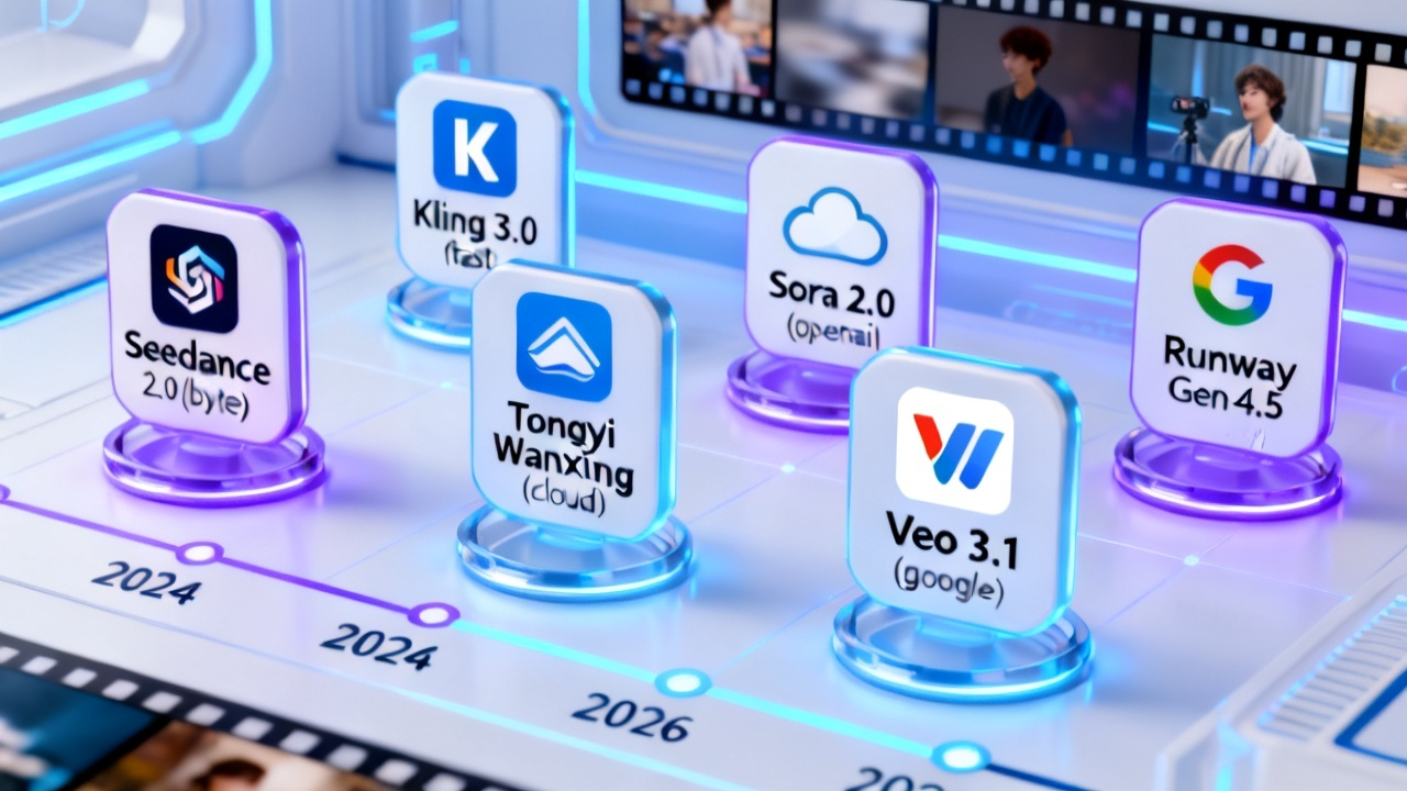 AI视频生成智能工具全面爆发：Seedance 2.0领衔，六大主流平台深度横评配图