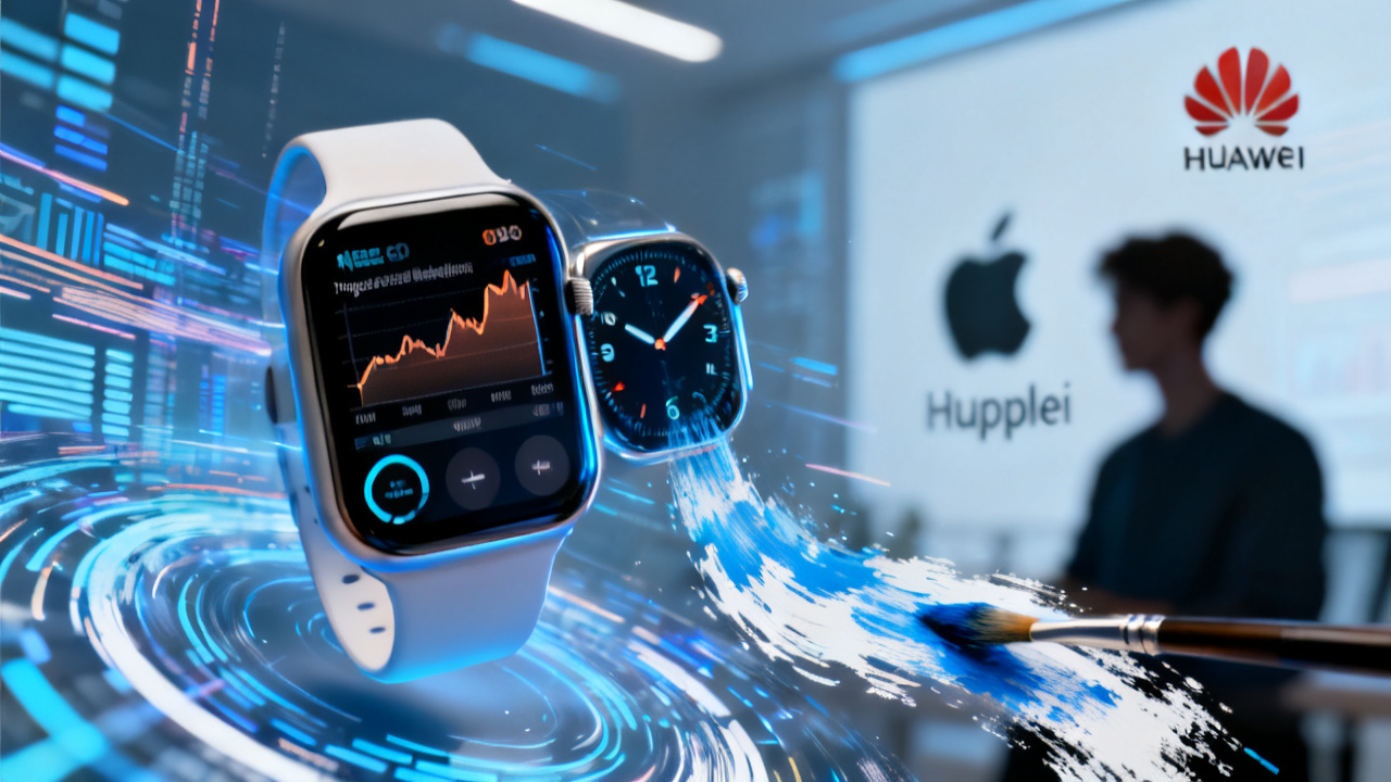 AI绘画重塑可穿戴设计美学:2026年Q1全球智能手表出货量苹果华为领跑