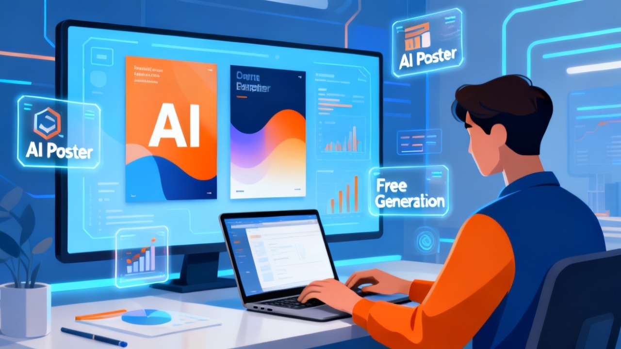 免费AI海报设计全攻略：AI产品如何颠覆创意生产与设计行业配图