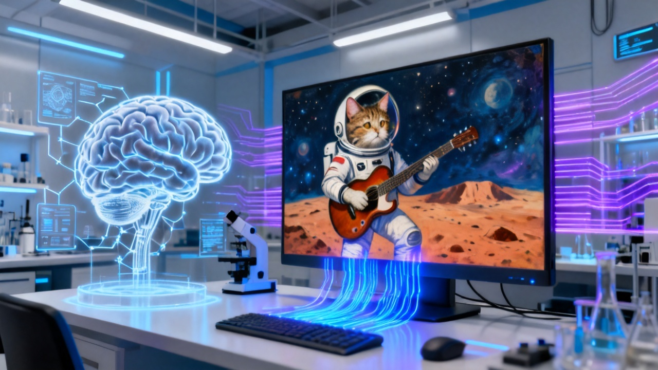 AI绘画背后的AGI技术原理:从大模型到认知架构的深度解析配图