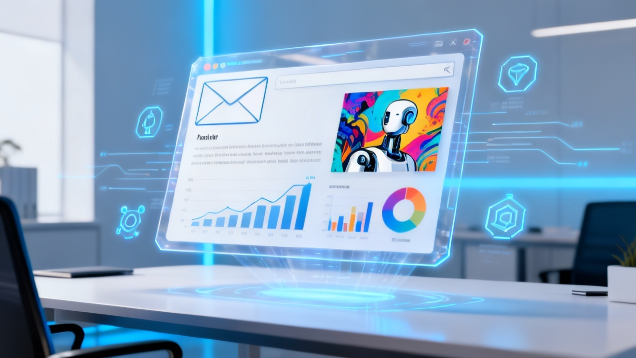 AI绘画与AI邮件2025:智能办公效率提升的下一个科技动态热点配图