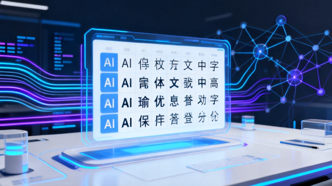 AI字体对比深度解析:科技前沿下的字体革命与效率提升之道配图