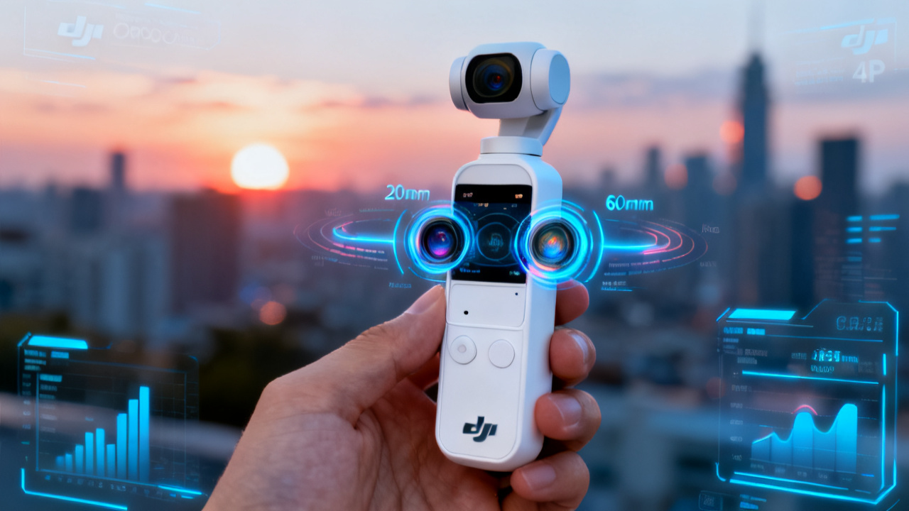 科技动态深度解析：大疆Osmo Pocket 4P双主摄口袋机，3799元革新内容创作配图