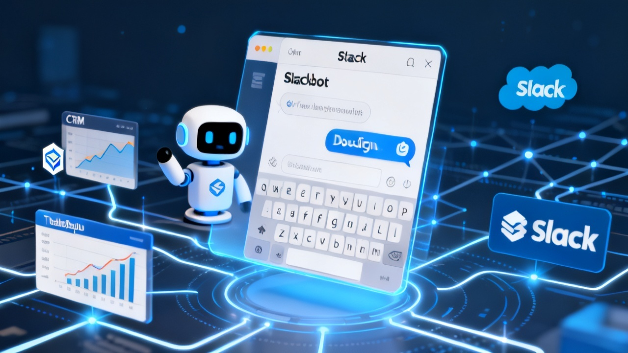 数字化转型新物种:Slackbot化身企业AI中枢,Salesforce数据池一键调用配图