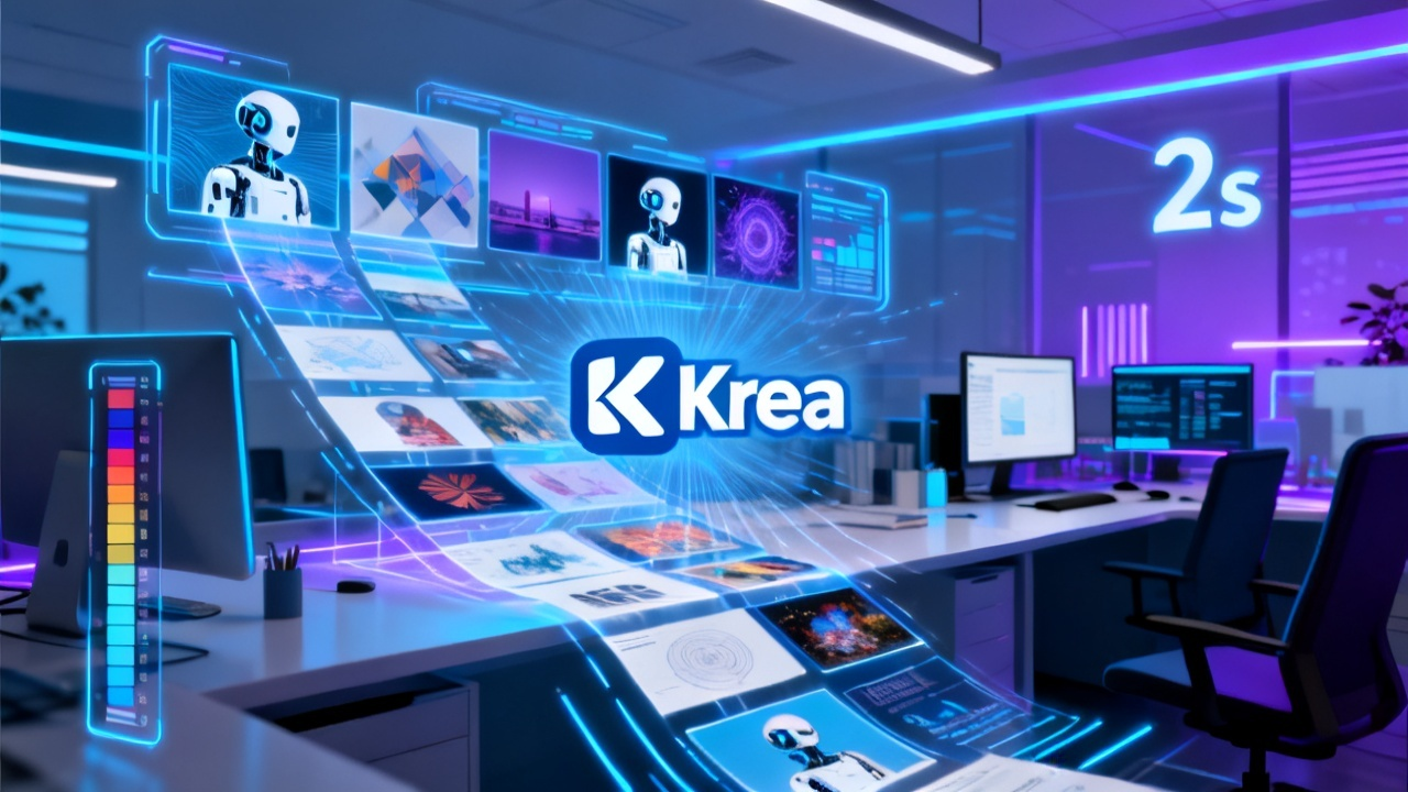 AI办公新纪元:Krea 2 Turbo两秒出图,企业级图像生成进入开放时代配图