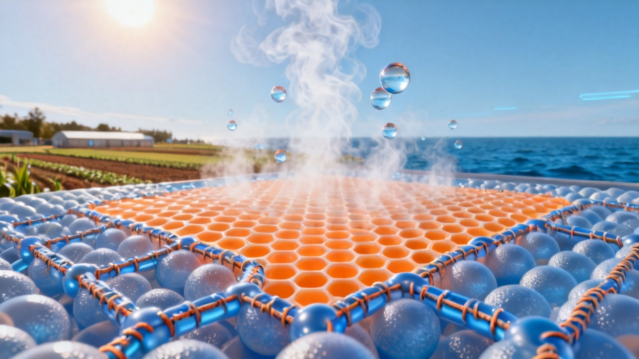 AI绘画灵感?高分子“锁扣”纳米材料让太阳能海水淡化效率飙升8.5倍