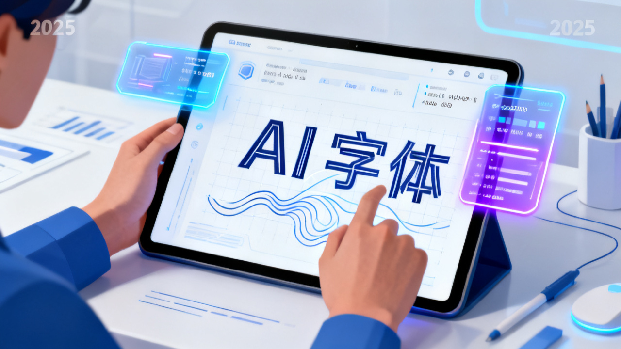 智能工具新纪元:AI字体2025全面解读,设计行业变革前瞻配图