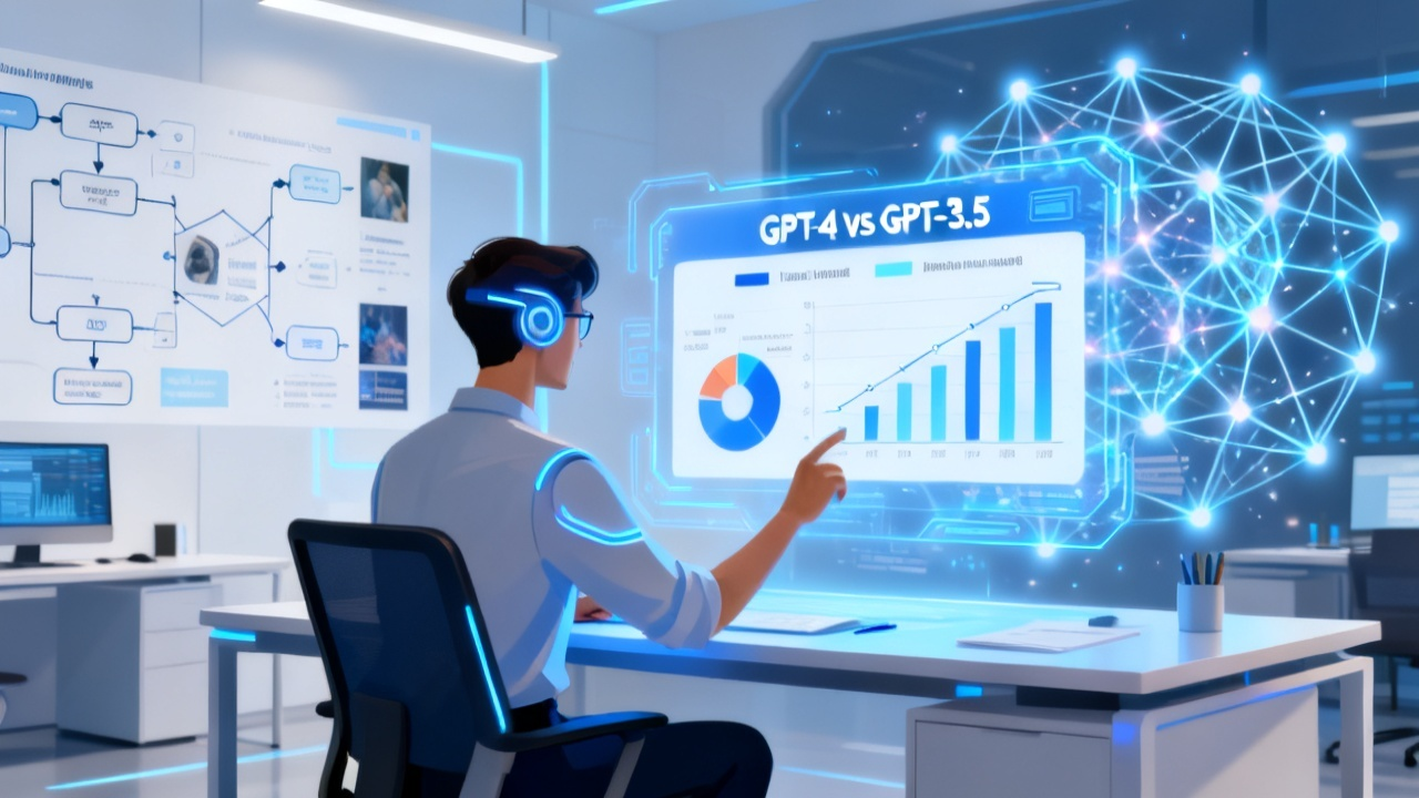 GPT-4对比分析：AI办公时代效率提升的终极答案在哪里？配图