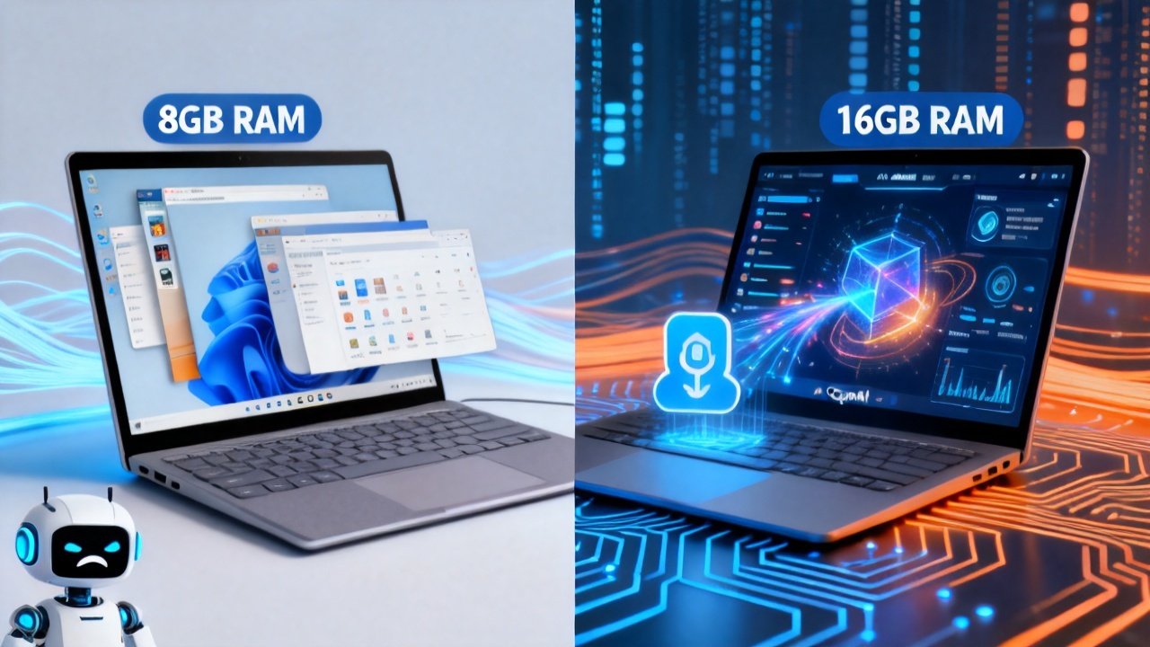 数字化转型中的内存迷思：微软8GB够用却16GB解锁Copilot+的背后逻辑配图