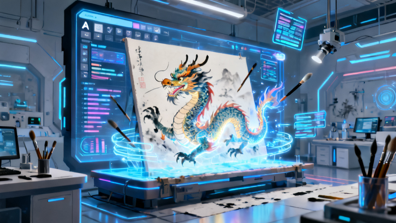 AI绘画新纪元：通义千问下载如何引领效率提升与创作革命配图