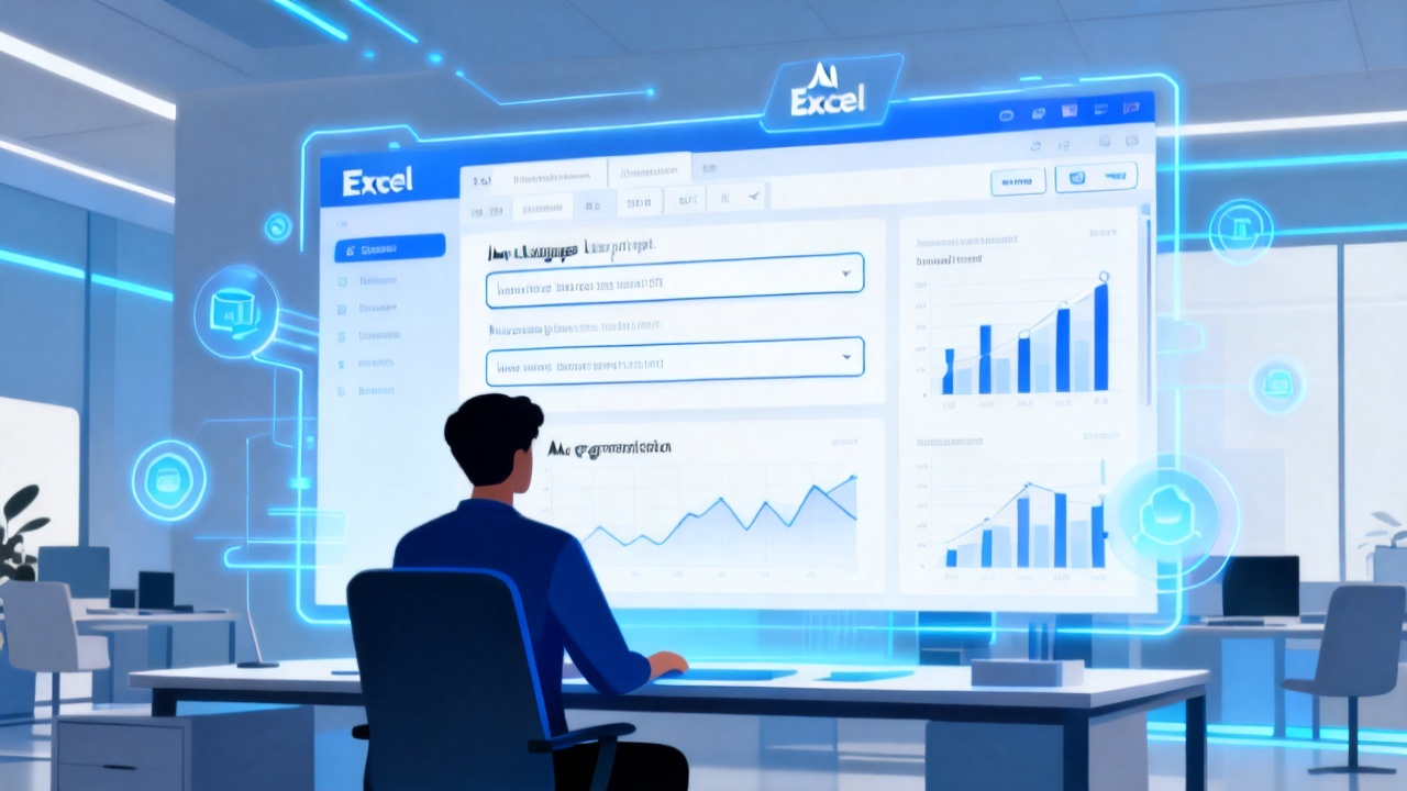 AI Excel怎么用？2025科技前沿深度指南：从自然语言到智能数据分析配图