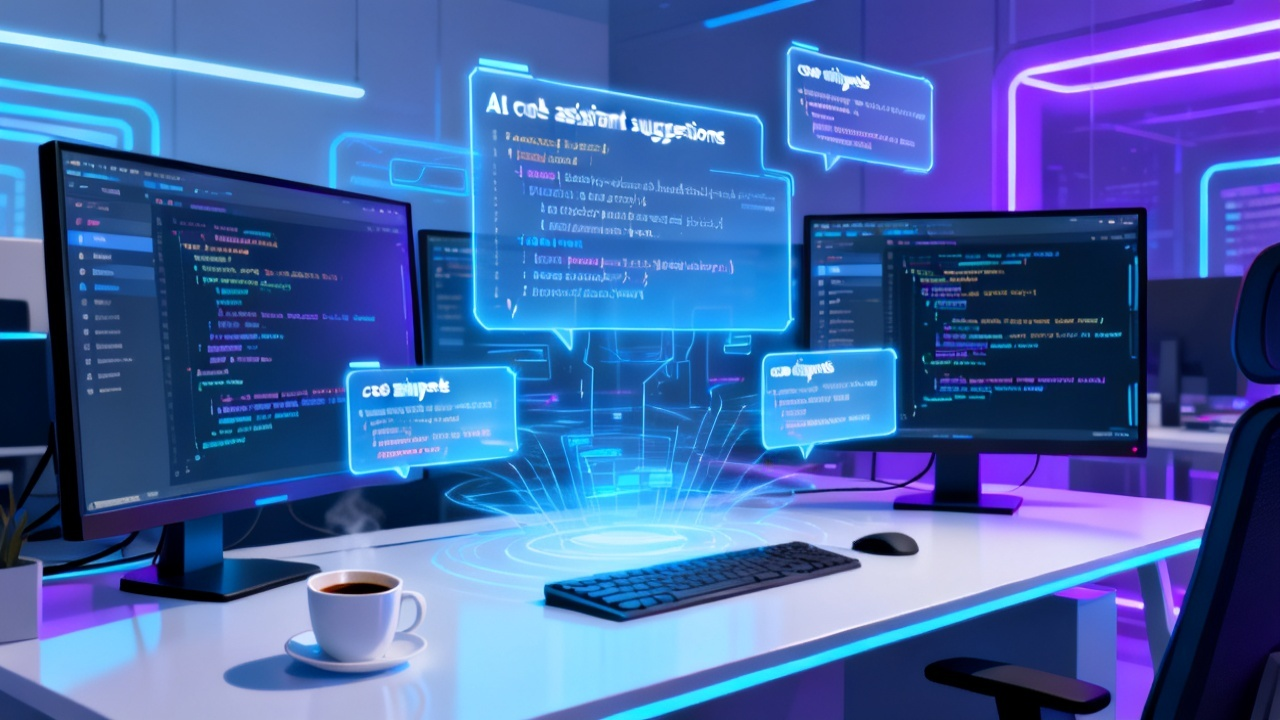 AI代码助手重塑编程范式:AI创业如何借力效率提升新工具配图