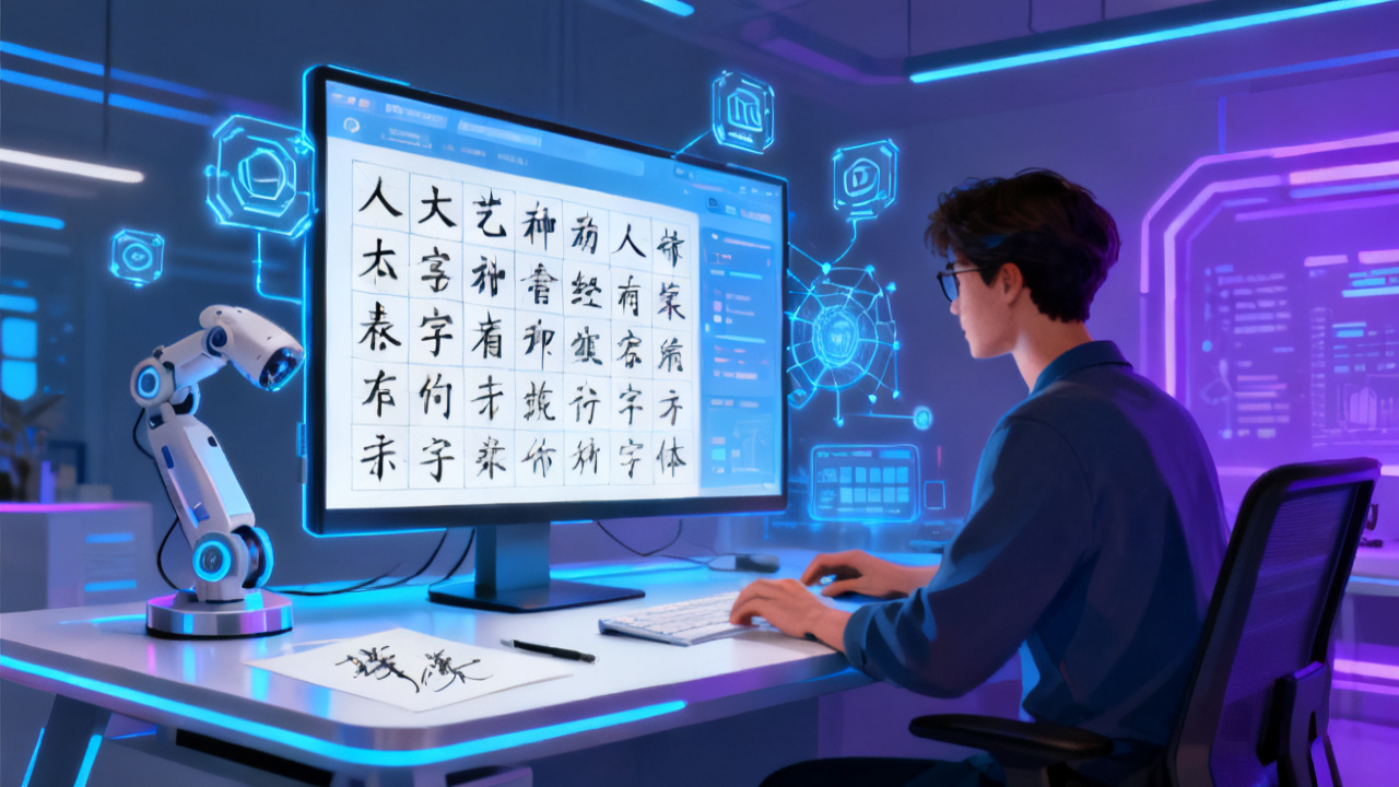 免费AI字体盘活AI创业:效率提升与科技动态下的设计新革命配图
