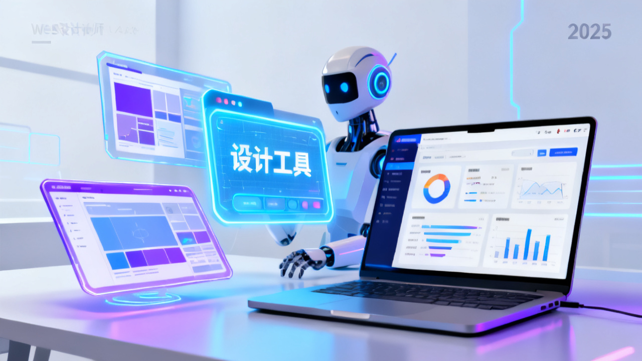 AI网页设计2025全面解读：从工具变革到效率提升的AI新闻深度分析配图