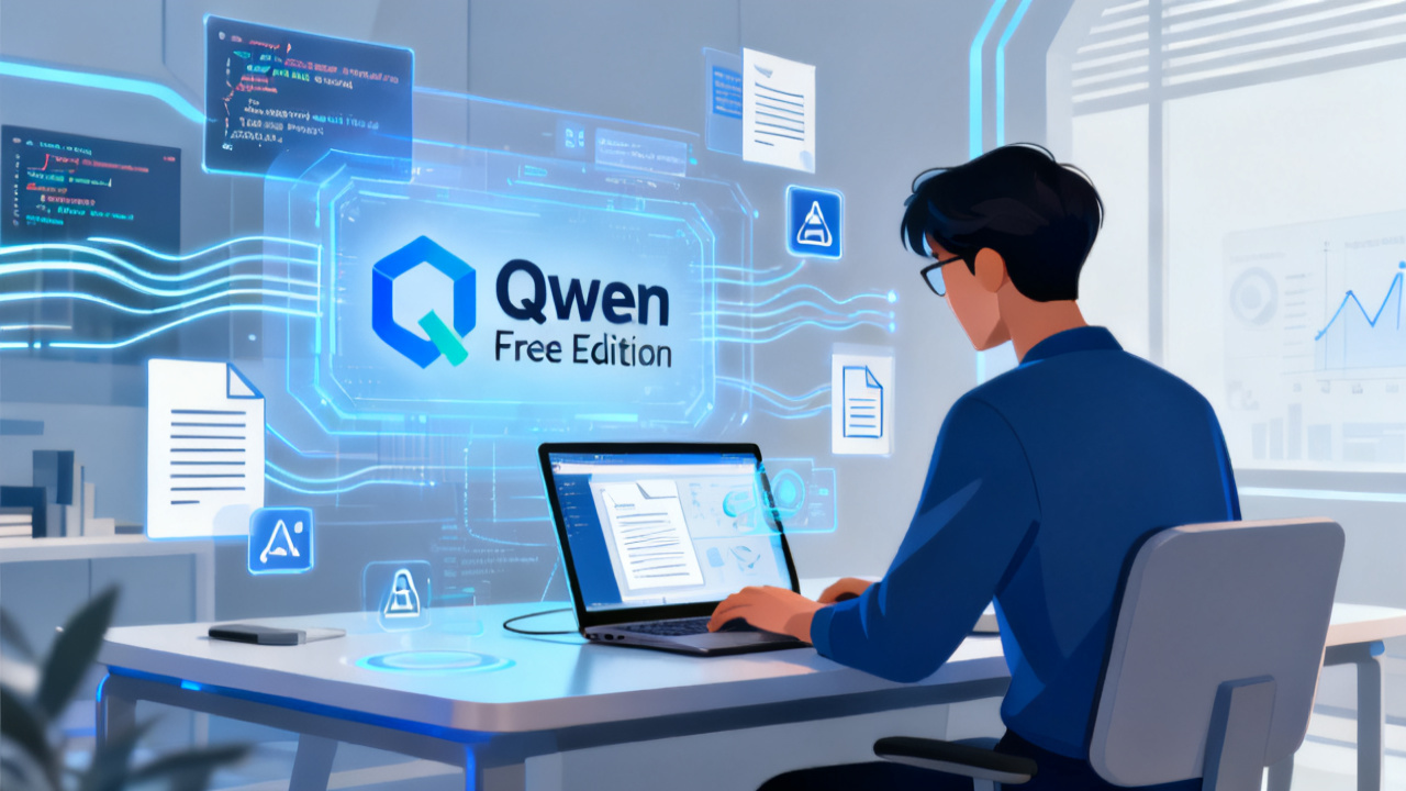 深度解析Qwen免费版:这款AI产品如何以零成本撬动效率提升与科技动态配图