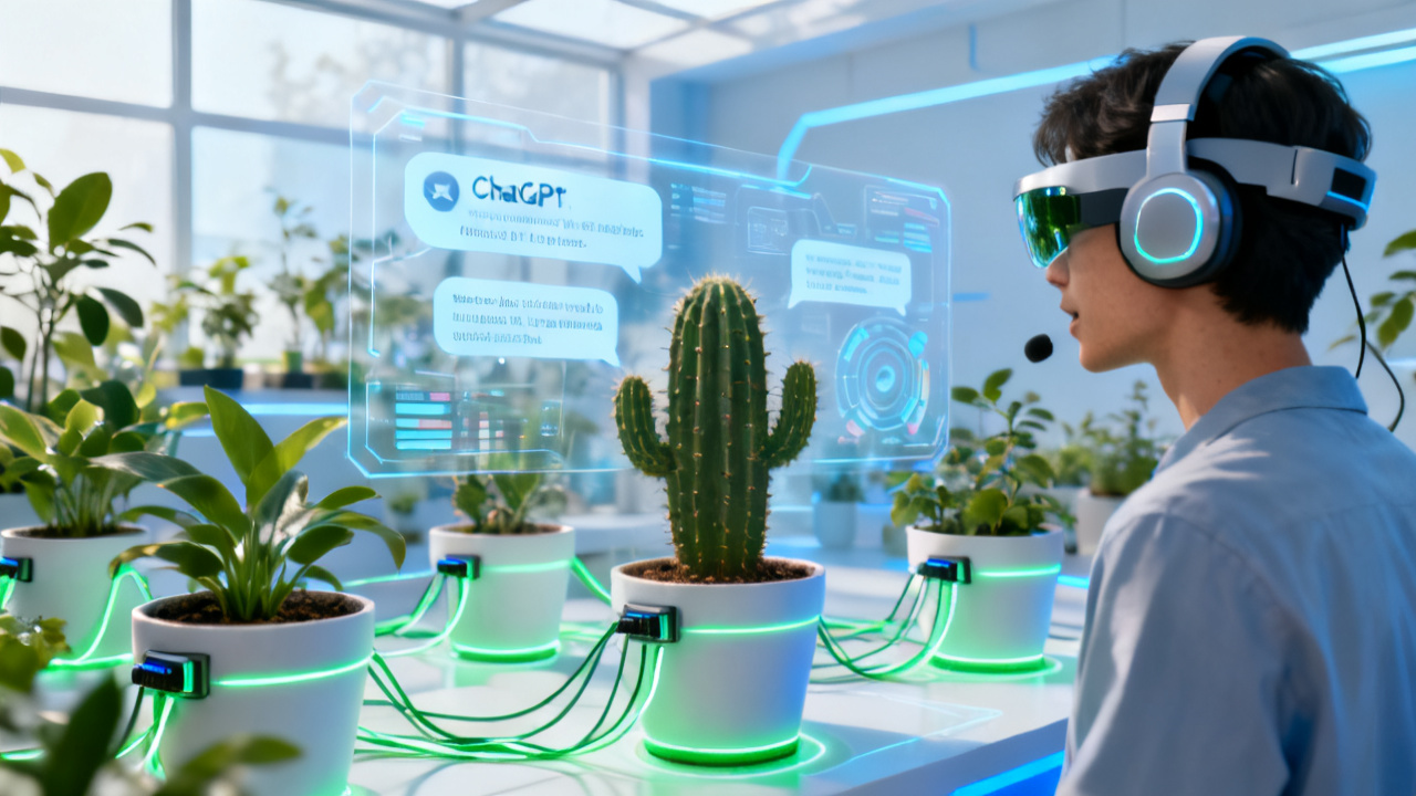 AI新闻深度解读：OpenAI让植物开口说话，智能家居的下一站是“植物社交”？配图