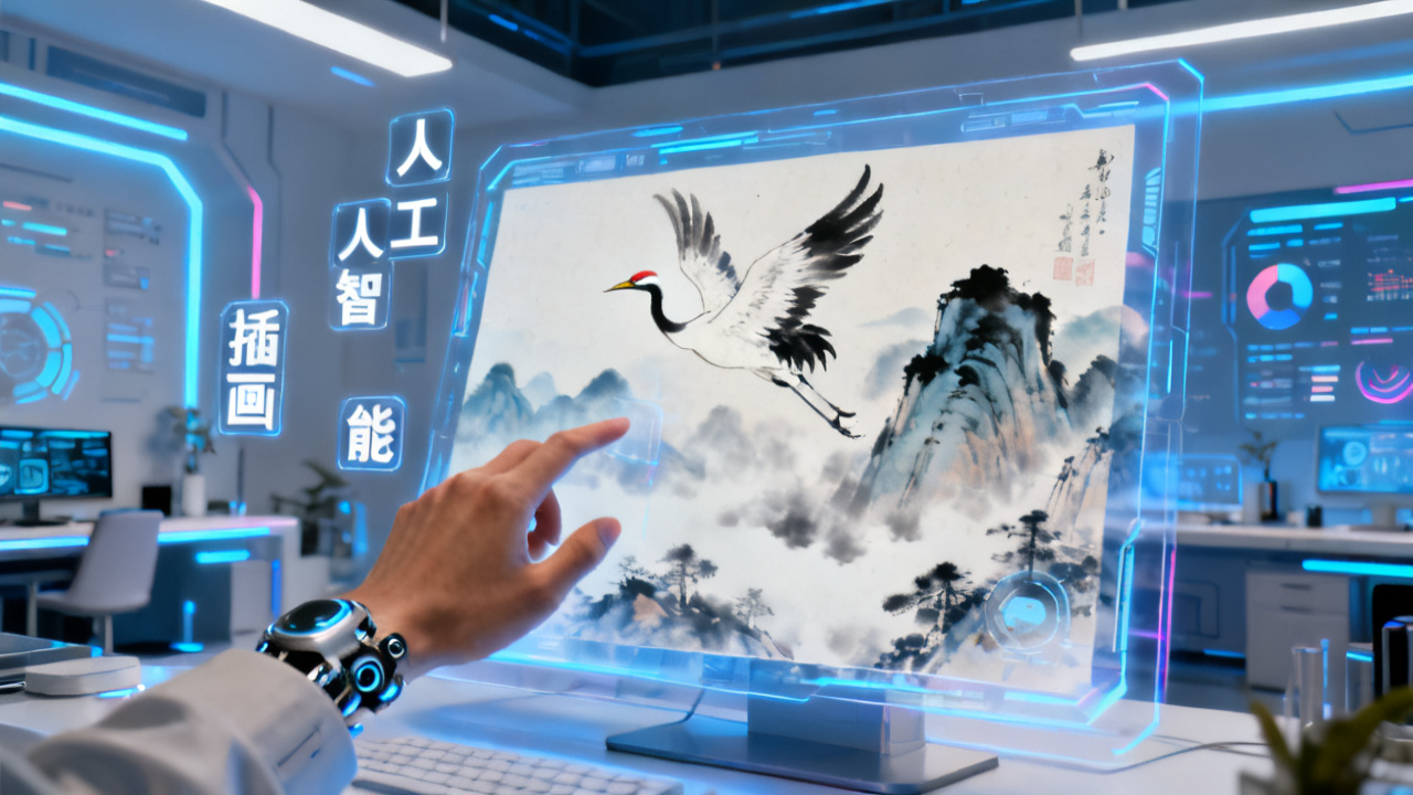 人工智能驱动的AI插画中文：从技术原理到创作实战的全面解析配图