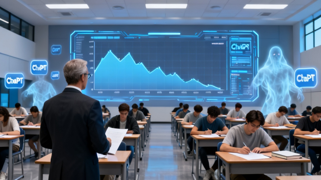 布朗大学AI作弊事件深度解析：AI应用如何颠覆常春藤课堂，线下考试成绩骤降50%