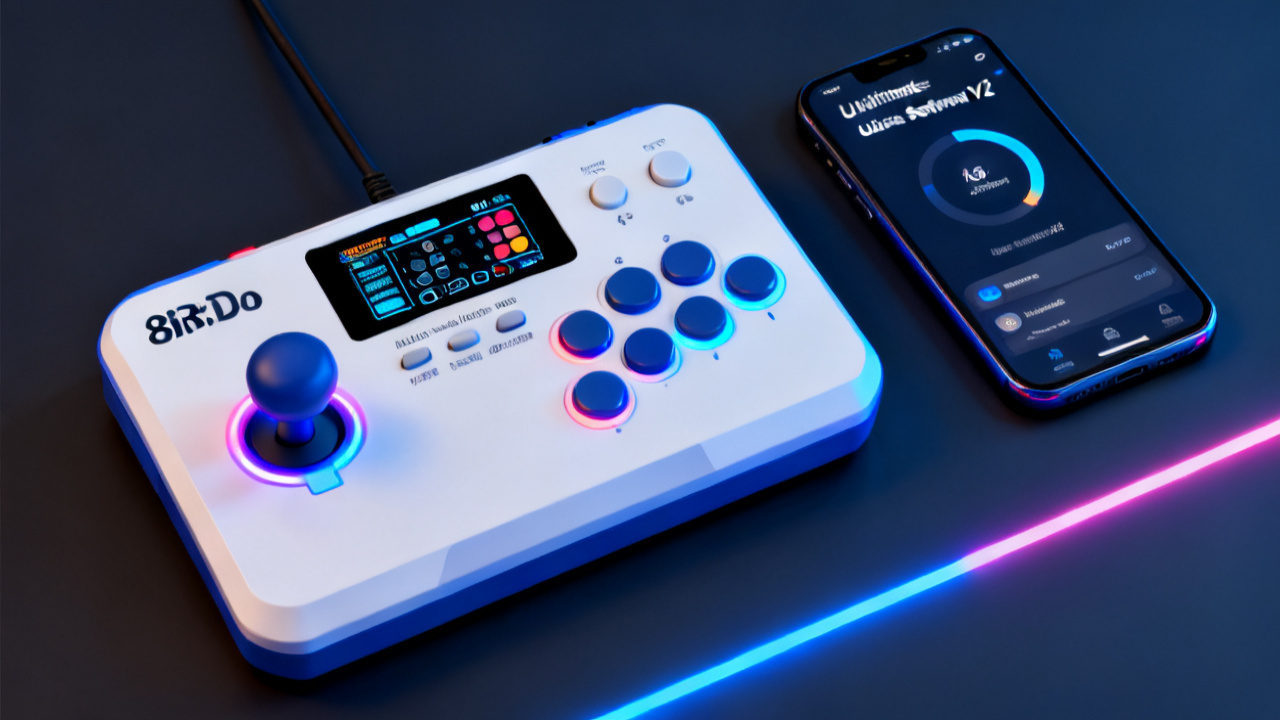 8BitDo新款智能助手级街机控制器Pro评测:屏幕升级带来无app自定义新体验