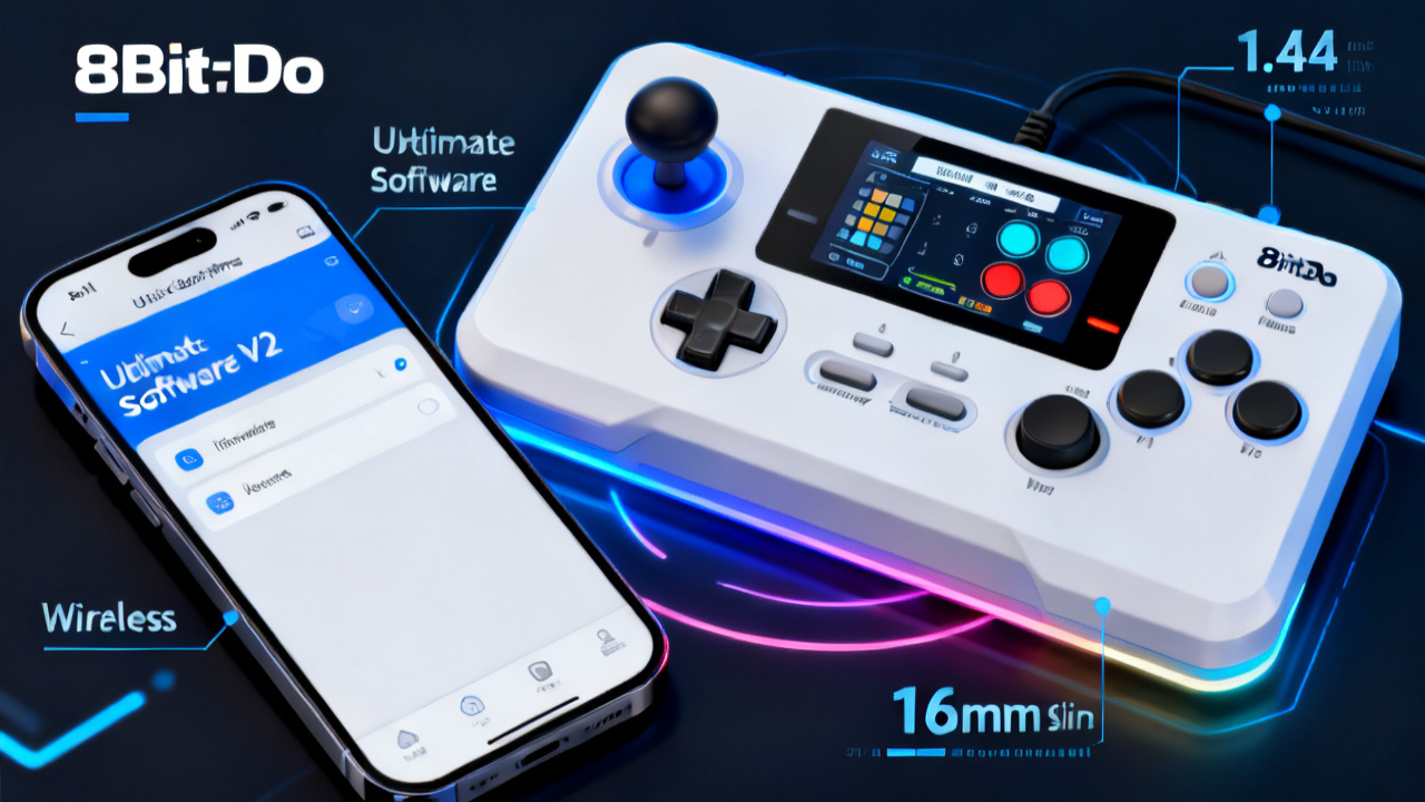 8BitDo新款智能助手级街机控制器Pro评测:屏幕升级带来无app自定义新体验配图