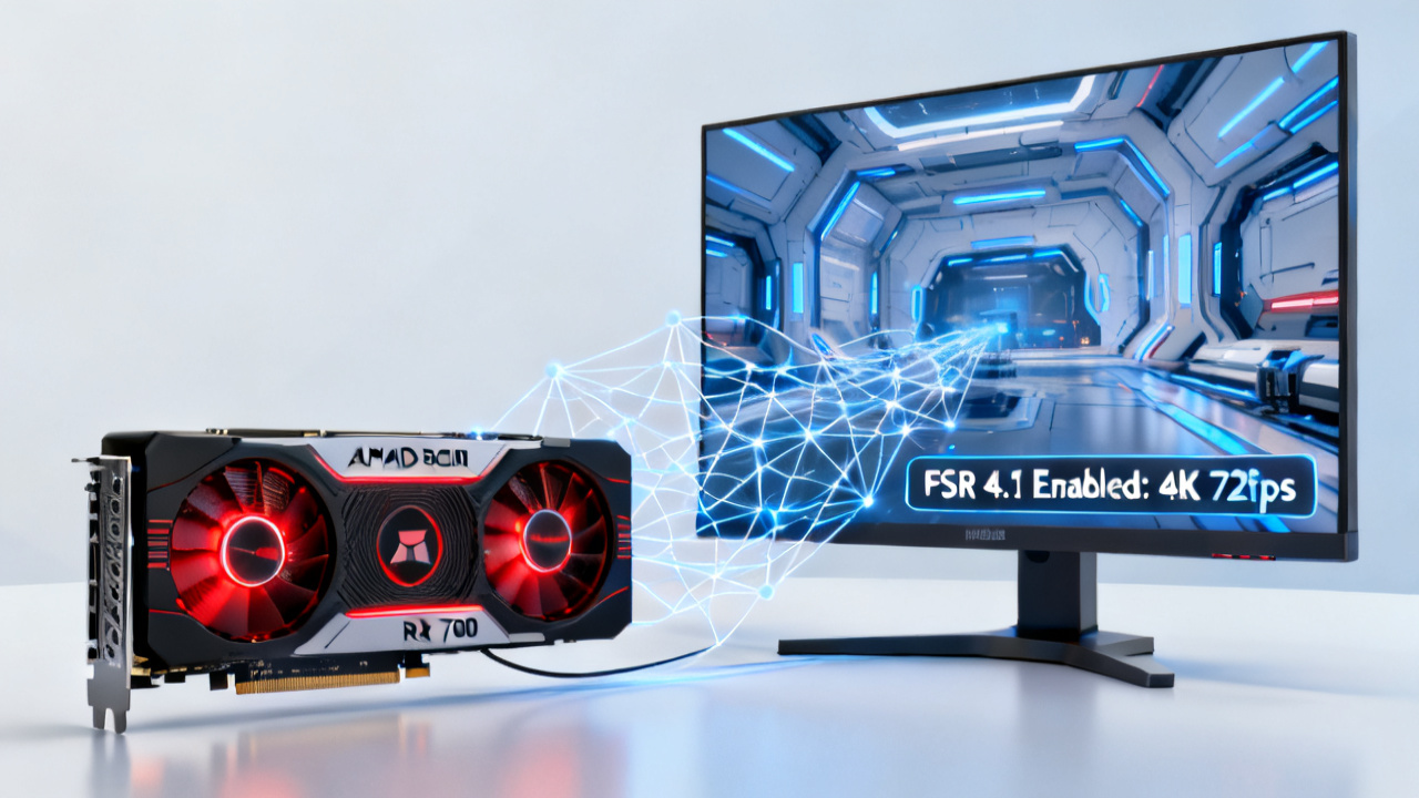 AMD FSR 4.1发布：老显卡也能用的AI工具，游戏超分技术再进化