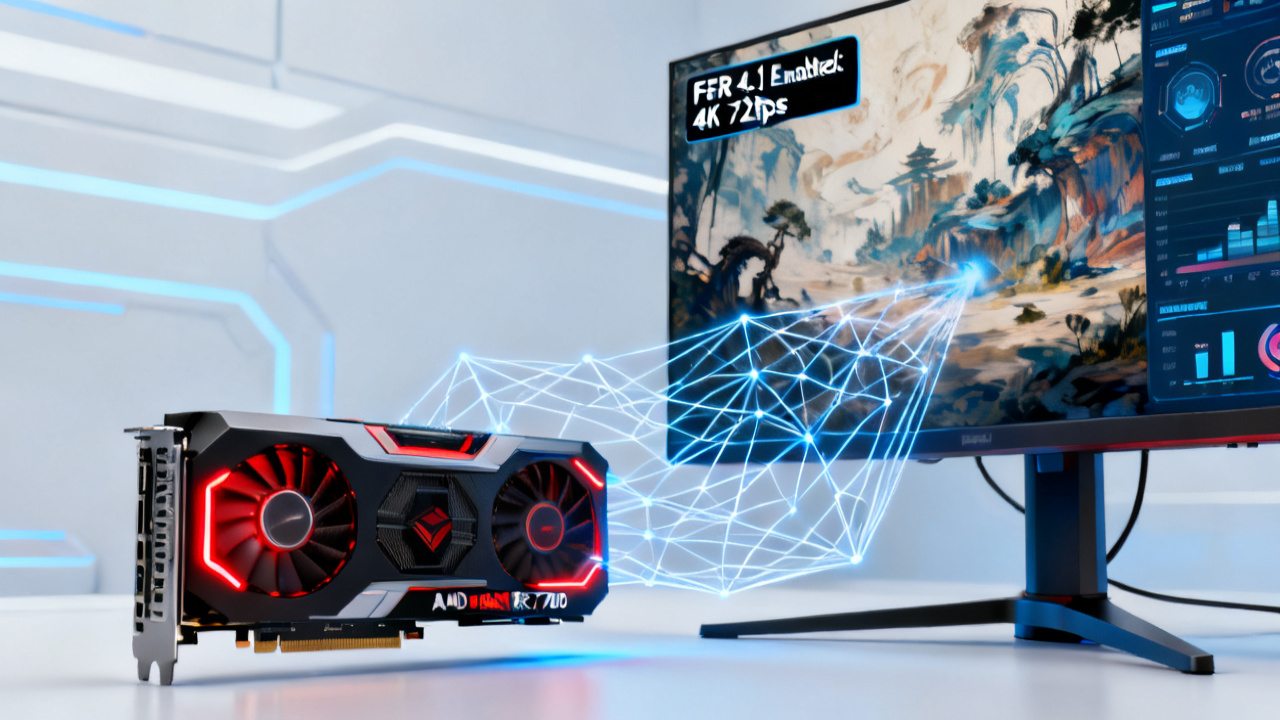 AMD FSR 4.1发布：老显卡也能用的AI工具，游戏超分技术再进化配图