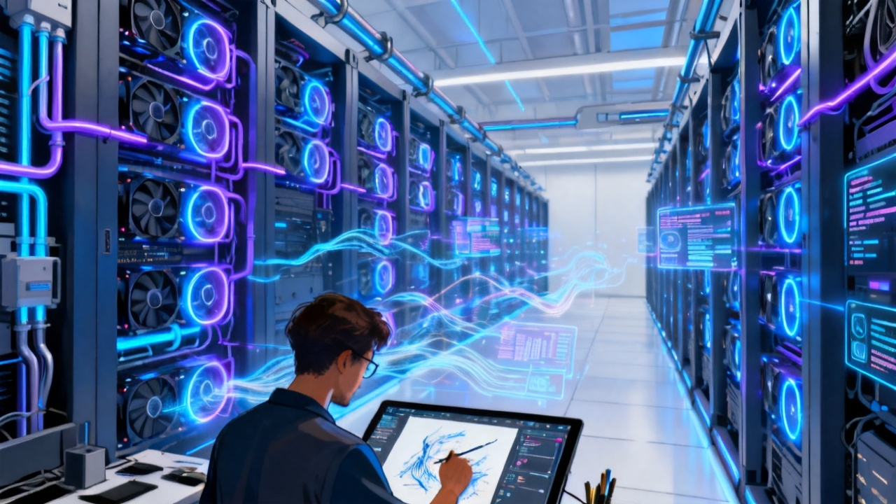 AI绘画算力需求爆发,2025年AI数据中心如何重塑科技动态与效率提升配图