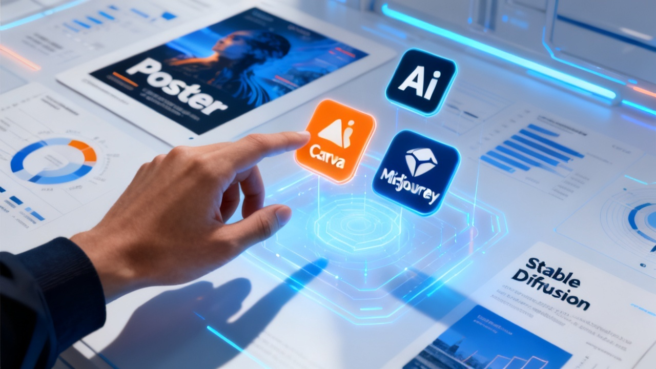 2025科技前沿：AI做海报工具深度对比，效率提升与创意革命全面解析配图