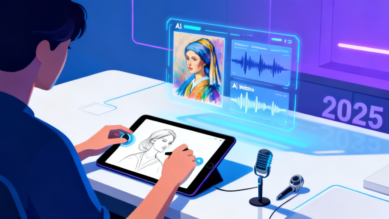 AI绘画与AI配音免费浪潮：2025年AI创作工具生态全面解析
