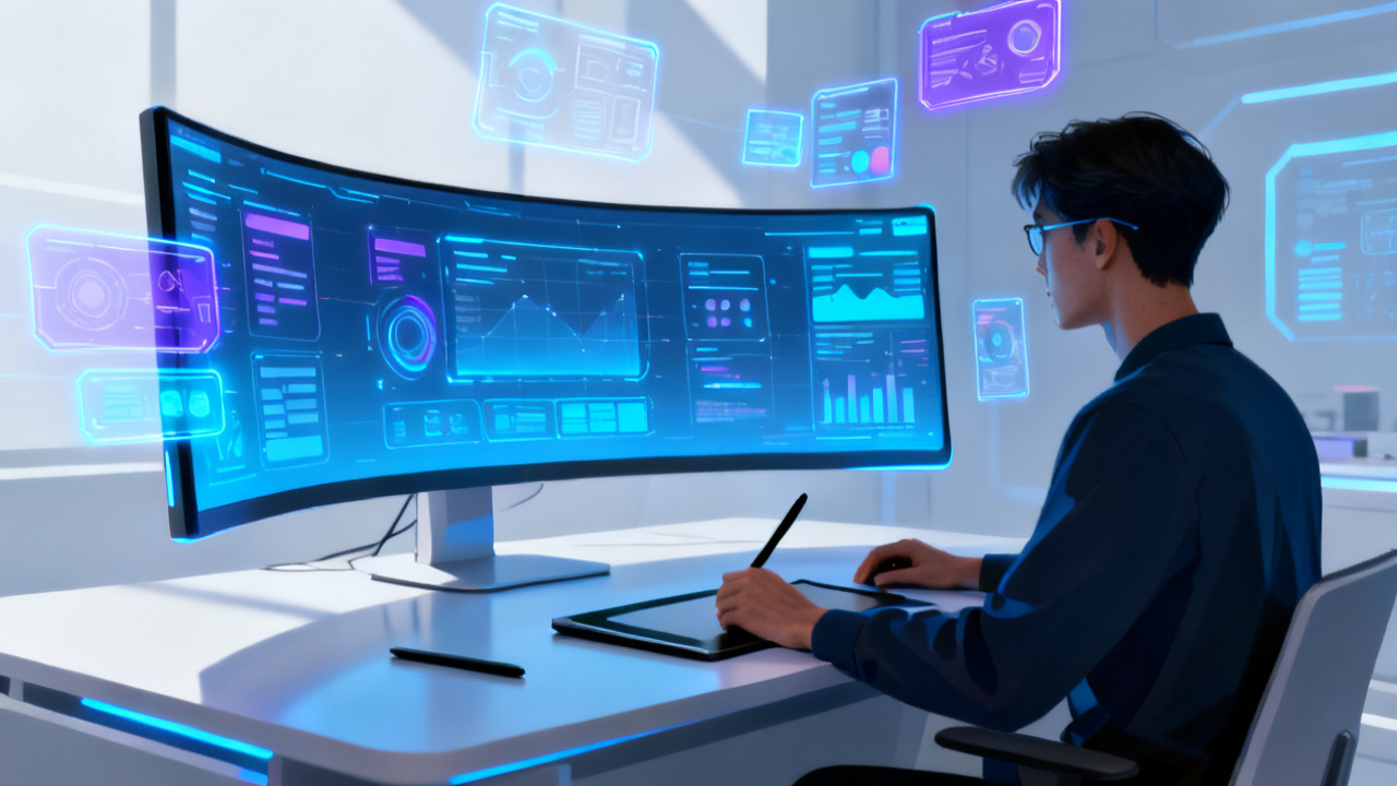 AI UI设计教程全面解读:2025年科技动态中的设计革命与AI工具实战配图