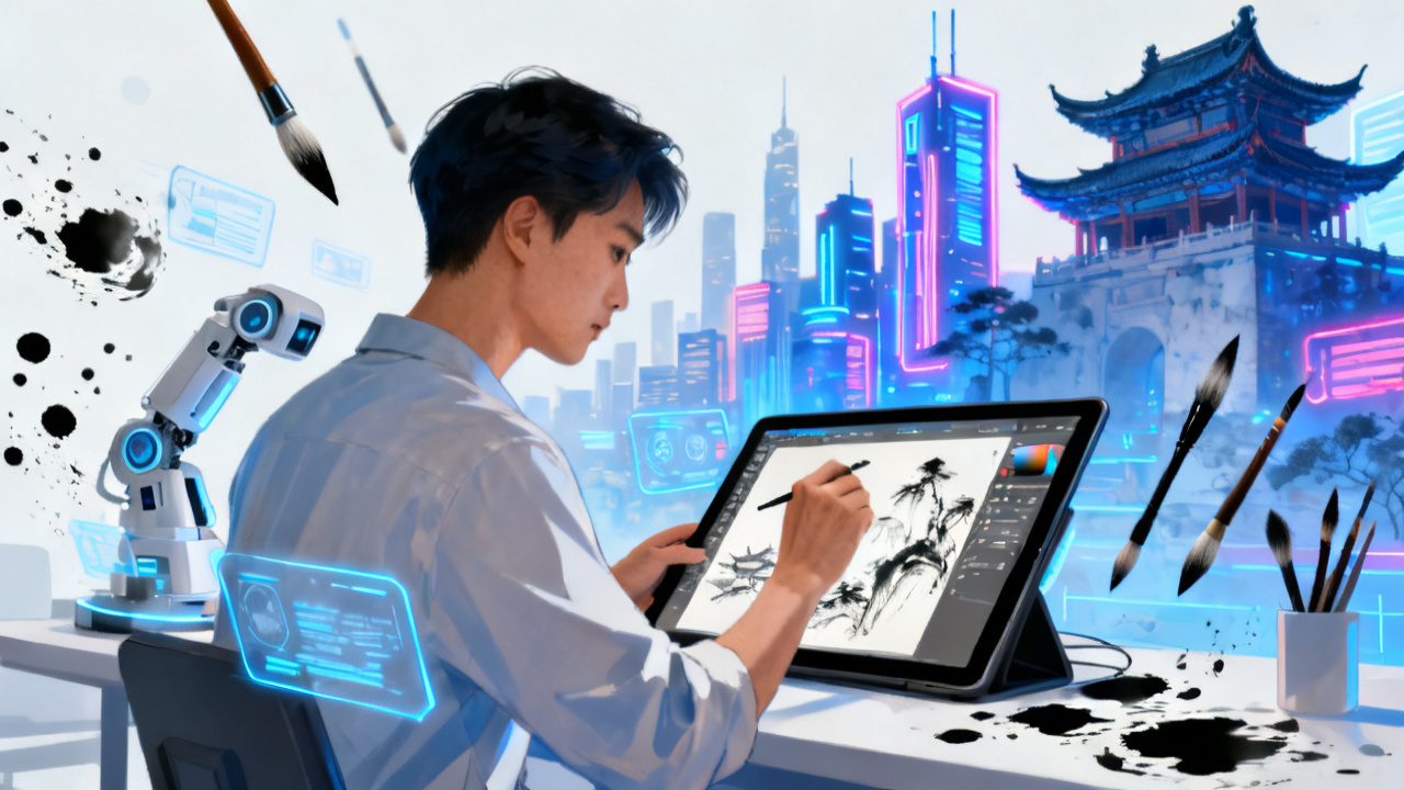 AI绘画教程告别翻墙：国产工具崛起与零门槛创作指南配图
