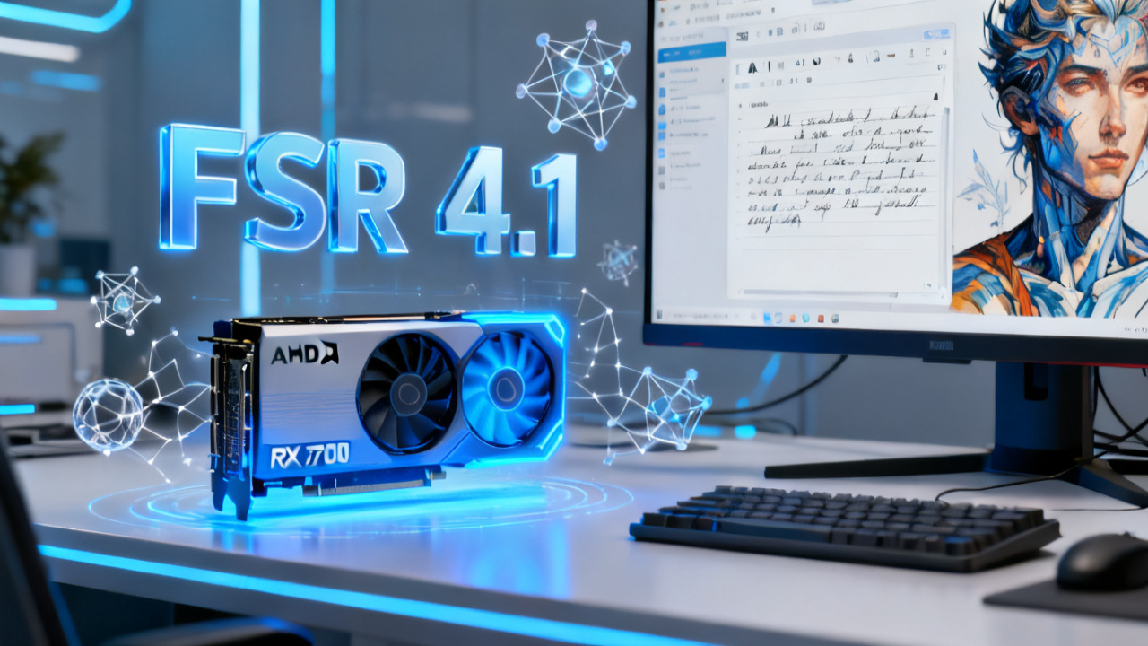 AMD FSR 4.1来了:AI写作与内容创作者的显卡新选择