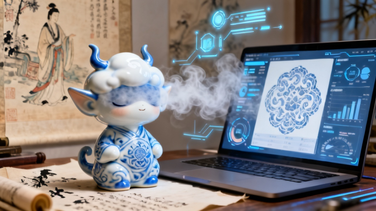 当千年陶瓷遇上科技前沿:瓷瓷乐玩如何用AI与潮玩重塑中国文化芯片配图