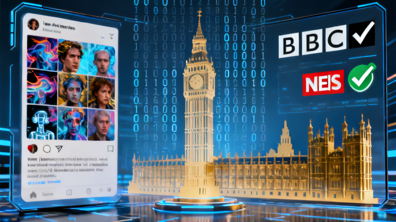 AI绘画乱象下英国拟强制社交媒体优先推送权威新闻：最新科技监管的博弈配图