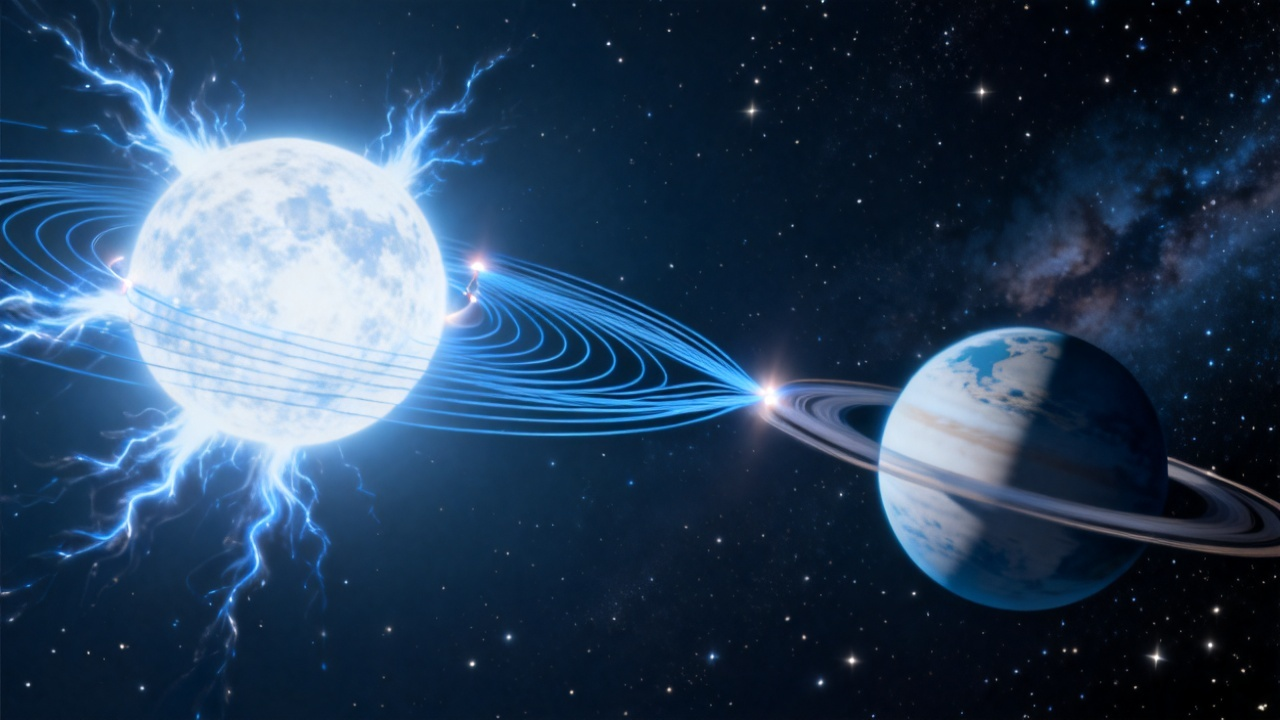 科技前沿：系外行星紧贴恒星，磁场直接相连开启天文新篇章