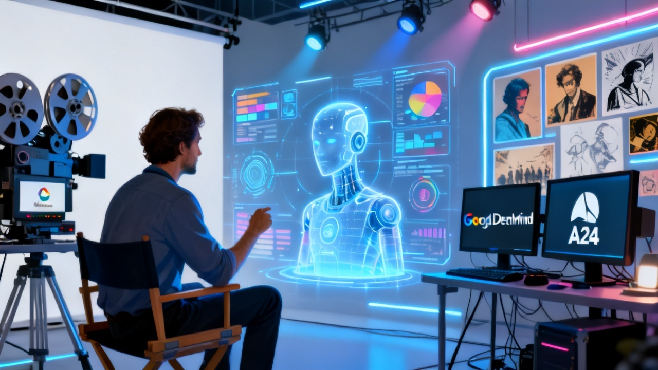 谷歌 DeepMind 押注好莱坞:7500万美元投资A24,人工智能重塑影视创作边界配图