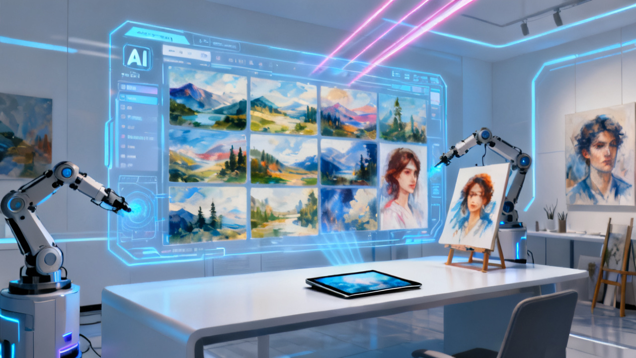 AI绘画进化论：从算法实验到创作革命，如何用AI工具实现效率提升