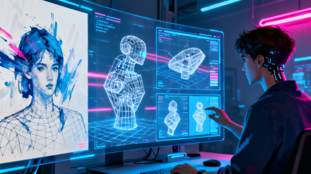 AI绘画进入3D时代:从平面生成到立体创作的效率革命与科技动态
