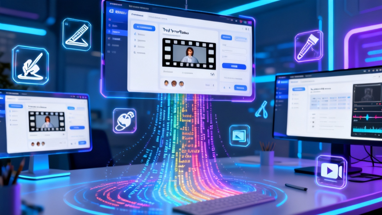 AI视频生成网站全面评测:从AI写作到智能视频创作的效率革命配图